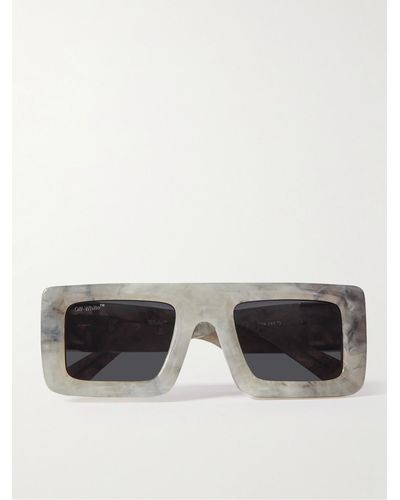 Off-White c/o Virgil Abloh Leonardo Square-frame Acetate Sunglasses - Black