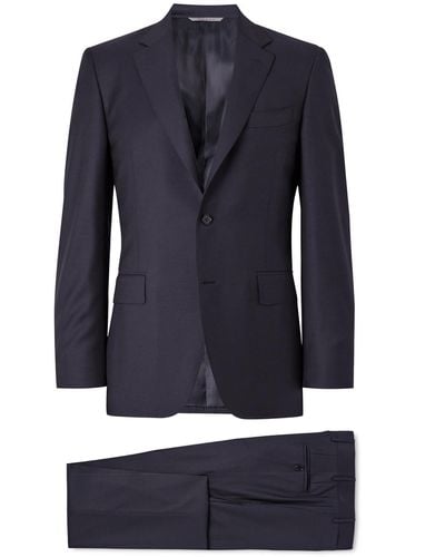 Canali Slim-fit Wool Suit - Blue