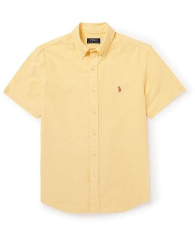 Yellow Polo Ralph Lauren Shirts for Men | Lyst