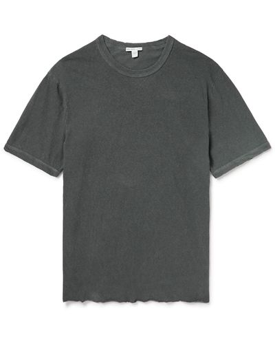 James Perse Garment-dyed Slub Cotton-jersey T-shirt - Gray