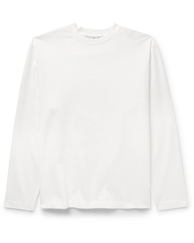 Rohe Logo-appliquéd Organic Cotton-jersey T-shirt - White