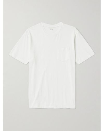 Hartford T-shirt in jersey di cotone Pocket - Bianco