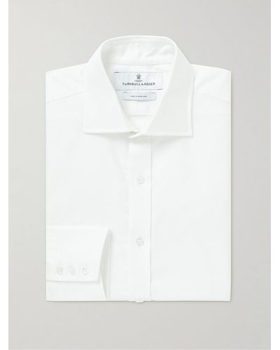 Turnbull & Asser Cotton Oxford Shirt - White