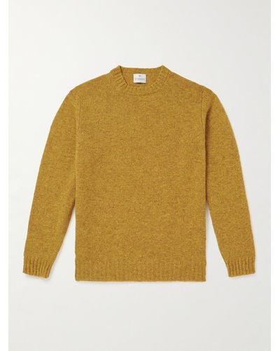Kingsman Shetland Wool Jumper - Yellow