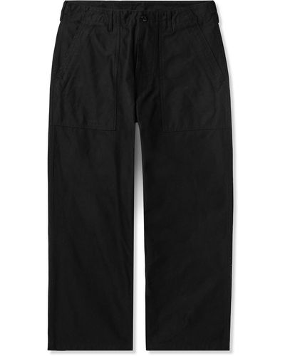Beams Plus Wide-leg Cotton Pants - Black