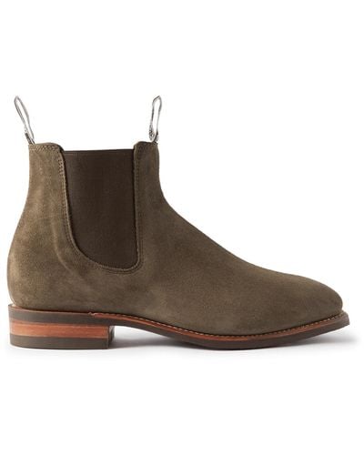 R.M.Williams Comfort Craftsman Suede Chelsea Boots - Brown