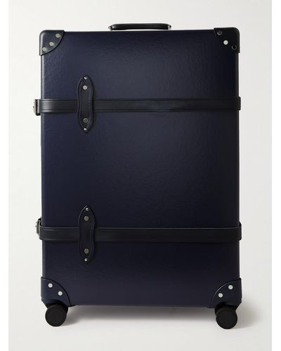 Globe-Trotter Centenary 30" Leather-trimmed Suitcase - Blue