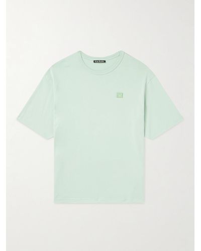 Acne Studios Exford Logo-appliquéd Cotton-jersey T-shirt - Green