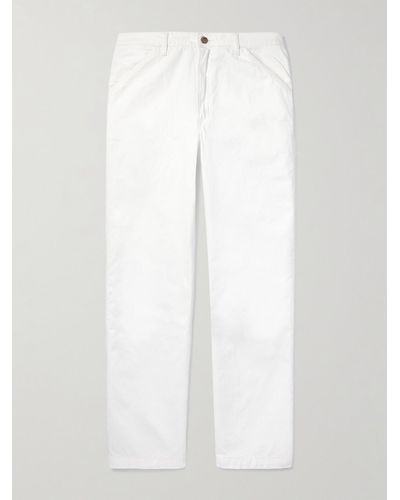Polo Ralph Lauren Jeans a gamba dritta con logo applicato - Bianco