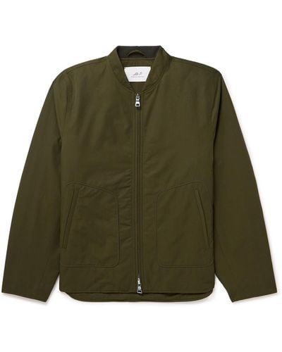 MR P. Padded Cotton-blend Shell Harrington Jacket - Green