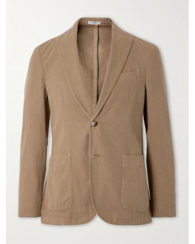 Boglioli Cotton Suit Jacket - Natural