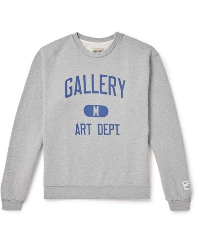 GALLERY DEPT. Logo-print Cotton-jersey Sweatshirt - Gray
