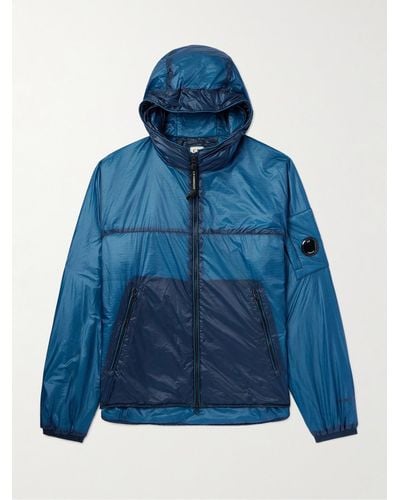 C.P. Company Nada Shell Hooded Jacket - Blue