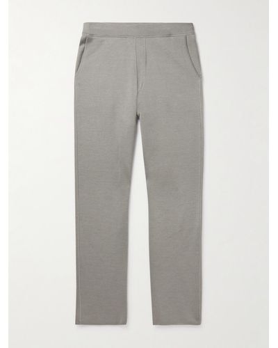 Brioni Straight-leg Jersey Sweatpants - Grey