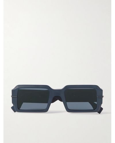 Fendi Graphy Sonnenbrille mit eckigem Rahmen aus Azetat - Blau