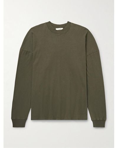 The Row Dolino Cotton-jersey T-shirt - Green