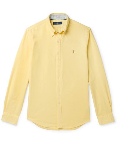 Polo Ralph Lauren Slim-fit Button-down Collar Cotton Oxford Shirt - Yellow