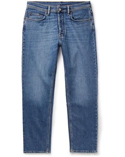 Acne Studios River Slim-fit Tapered Stretch-denim Jeans - Blue