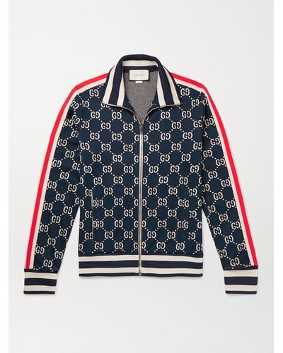 Gucci GG Jacquard Cotton Jacket - Blue