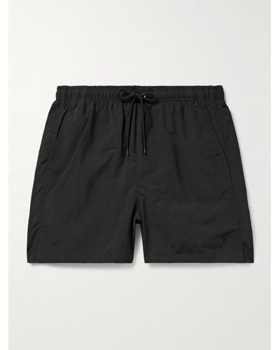 Norse Projects Hauge Straight-leg Mid-length Recycled Swim Shorts - Black
