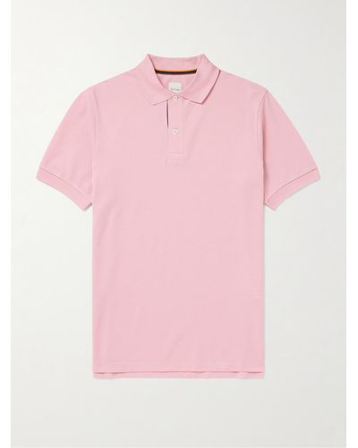 Paul Smith Cotton-piqué Polo Shirt - Pink