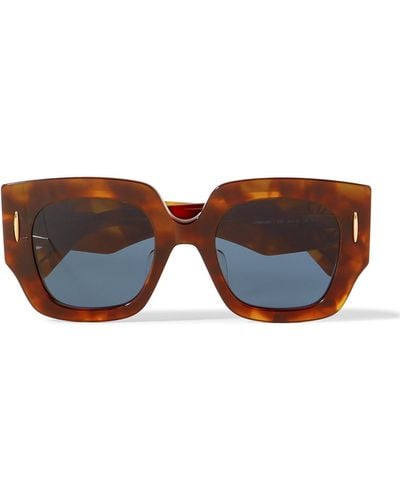 Loewe Oversized Square-frame Acetate Sunglasses - Brown