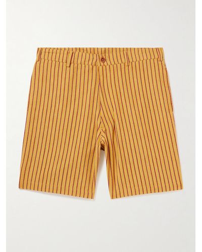 SMR Days Leeward Cotton-chambray Shorts - Yellow