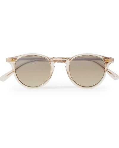 Mr. Leight Marmont Ii Round-frame Acetate Sunglasses - Natural