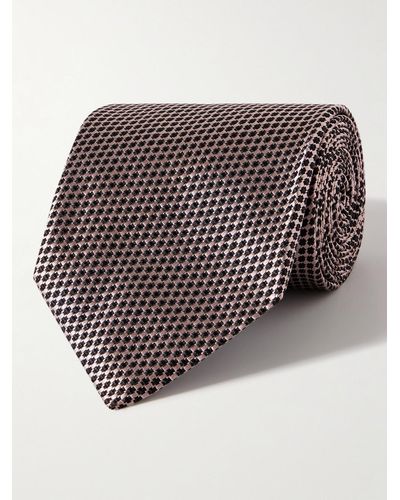 Tom Ford Krawatte aus Seiden-Jacquard - Pink