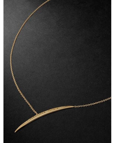 Shaun Leane Armis 18-karat Gold Diamond Necklace - Black