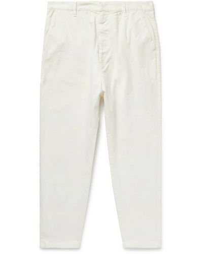 Nili Lotan Paris Cotton-blend Twill Pants - White