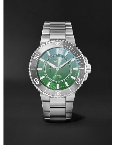 Oris Aquis Dat Watt Limited Edition Ii Automatic 43.5mm Stainless Steel Watch - Black