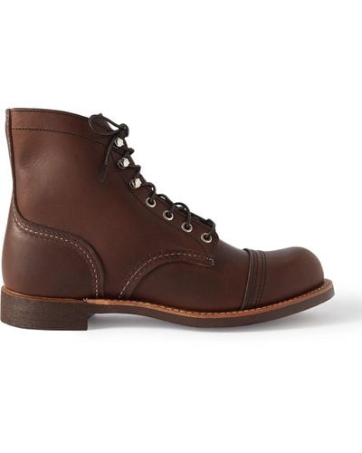 Red Wing 8085 Iron Ranger Leather Boots - Brown