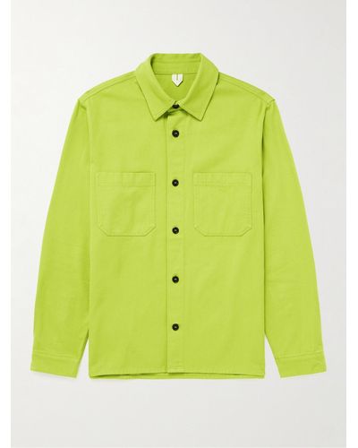 ARKET Brygge Organic Cotton-twill Overshirt - Green