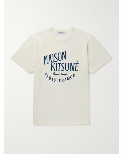 Maison Kitsuné Printed Cotton-jersey T-shirt - Multicolour
