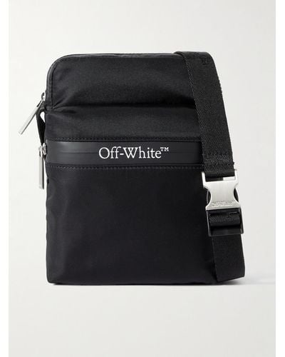 Off-White c/o Virgil Abloh Outdoor Umhängetasche aus Shell mit Logoprint - Schwarz