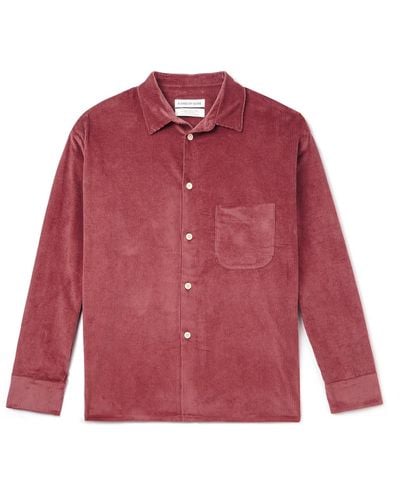 A Kind Of Guise Gusto Cotton-corduroy Shirt - Red