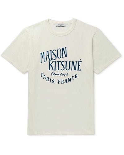 Maison Kitsuné Printed Cotton-jersey T-shirt - Multicolor