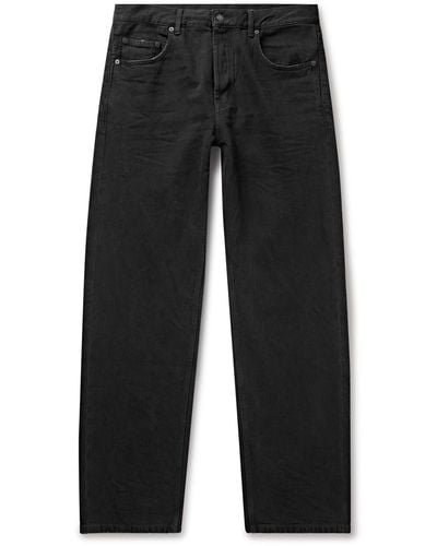 Saint Laurent Oklahoma Wide-leg Jeans - Black