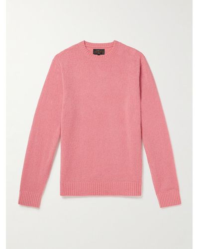 Beams Plus Cashmere And Silk-blend Sweater - Pink