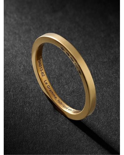 Le Gramme Le 5 Polished 18-karat Gold Ring - Metallic