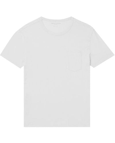 Officine Generale Slub Cotton-blend Jersey T-shirt - White