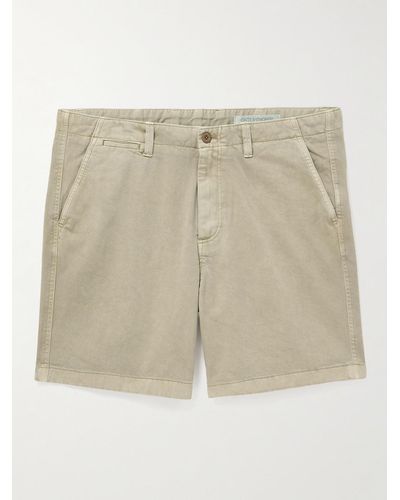 Outerknown Nomad Straight-leg Organic Cotton-twill Chino Shorts - Natural