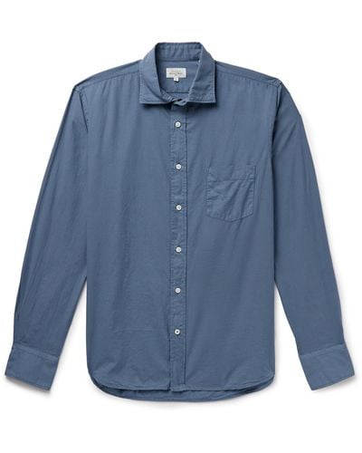 Hartford Paul Pat Cotton-voile Shirt - Blue