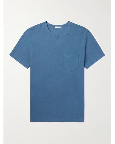 James Perse T-shirt in jersey di cotone pettinato - Blu