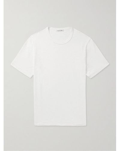 Alex Mill Standard Slim-fit Slub Cotton-jersey T-shirt - White