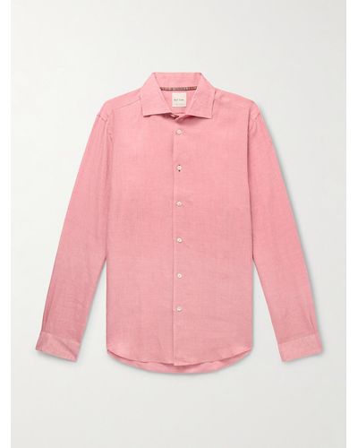 Paul Smith Hemd aus Leinen - Pink