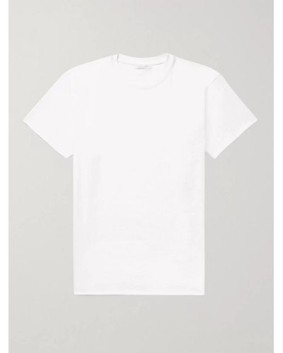 John Elliott Anti-Expo T-Shirt aus Baumwoll-Jersey - Weiß