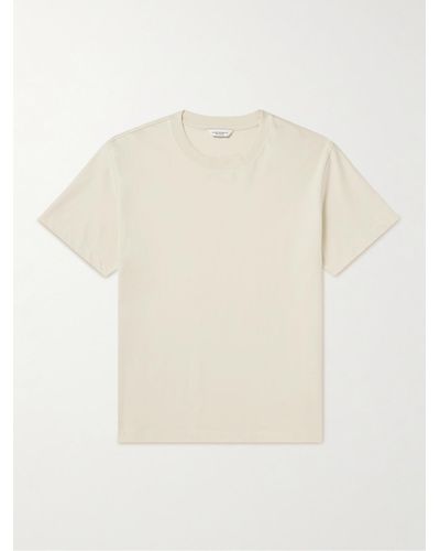 Club Monaco Refined T-Shirt aus Jersey aus mercerisierter Baumwolle - Weiß