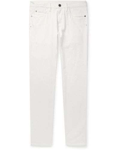 Loro Piana New York Slim-fit Straight-leg Jeans - White